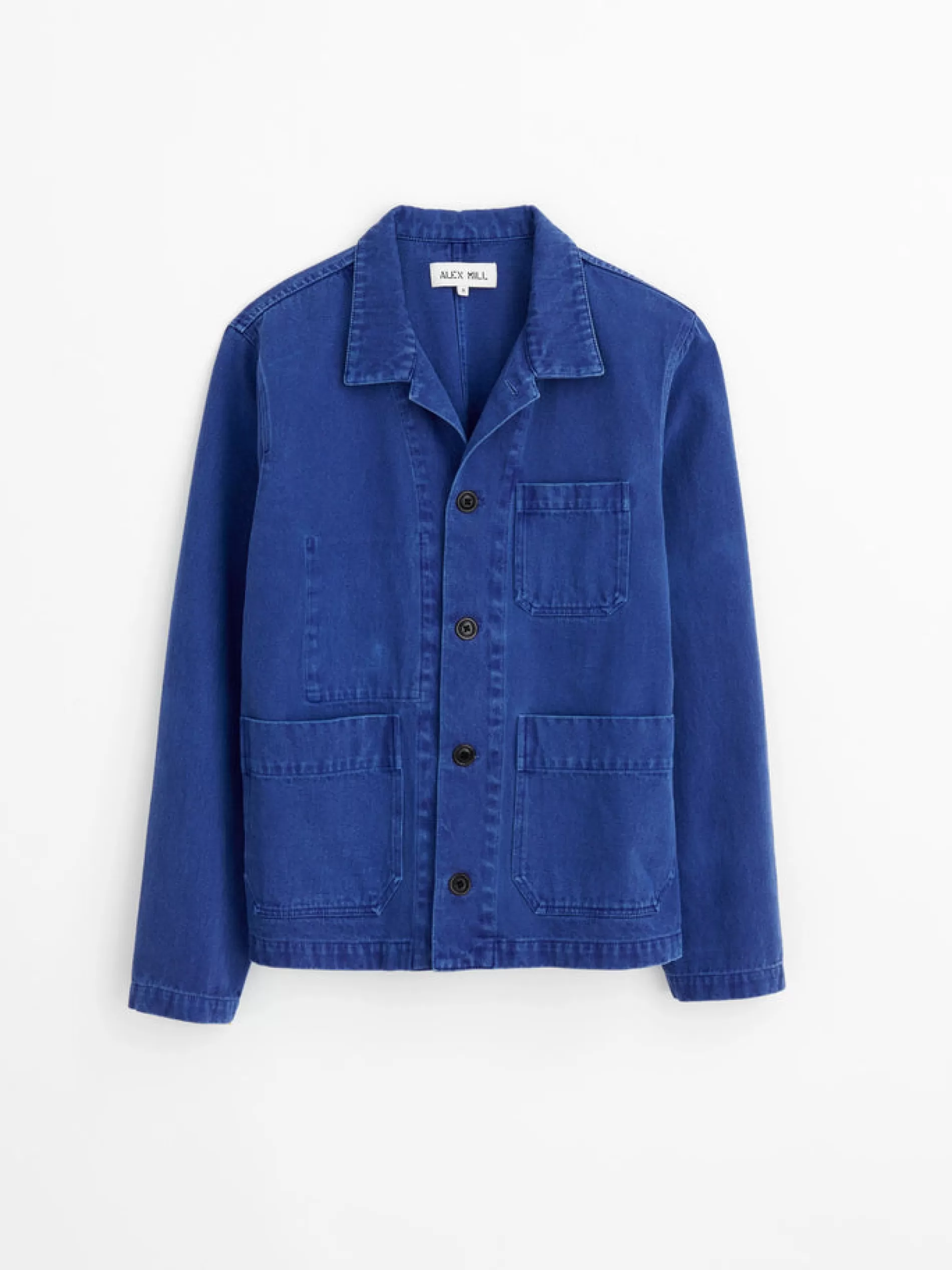 Alex Mill Britt Work Jacket In Recycled Denim Cobalt Online