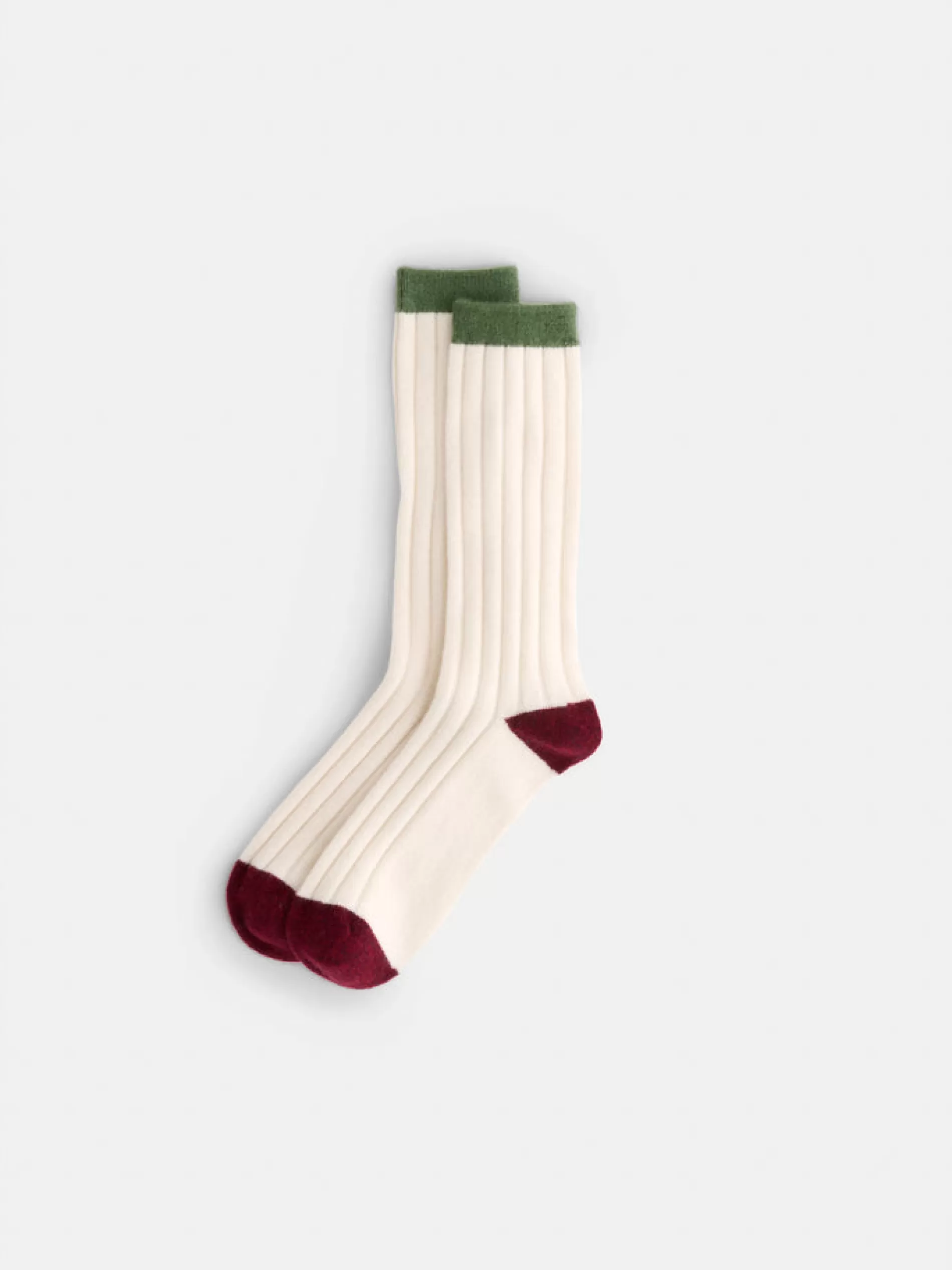 Alex Mill Cashmere Socks Red/Navy/Ivory Hot