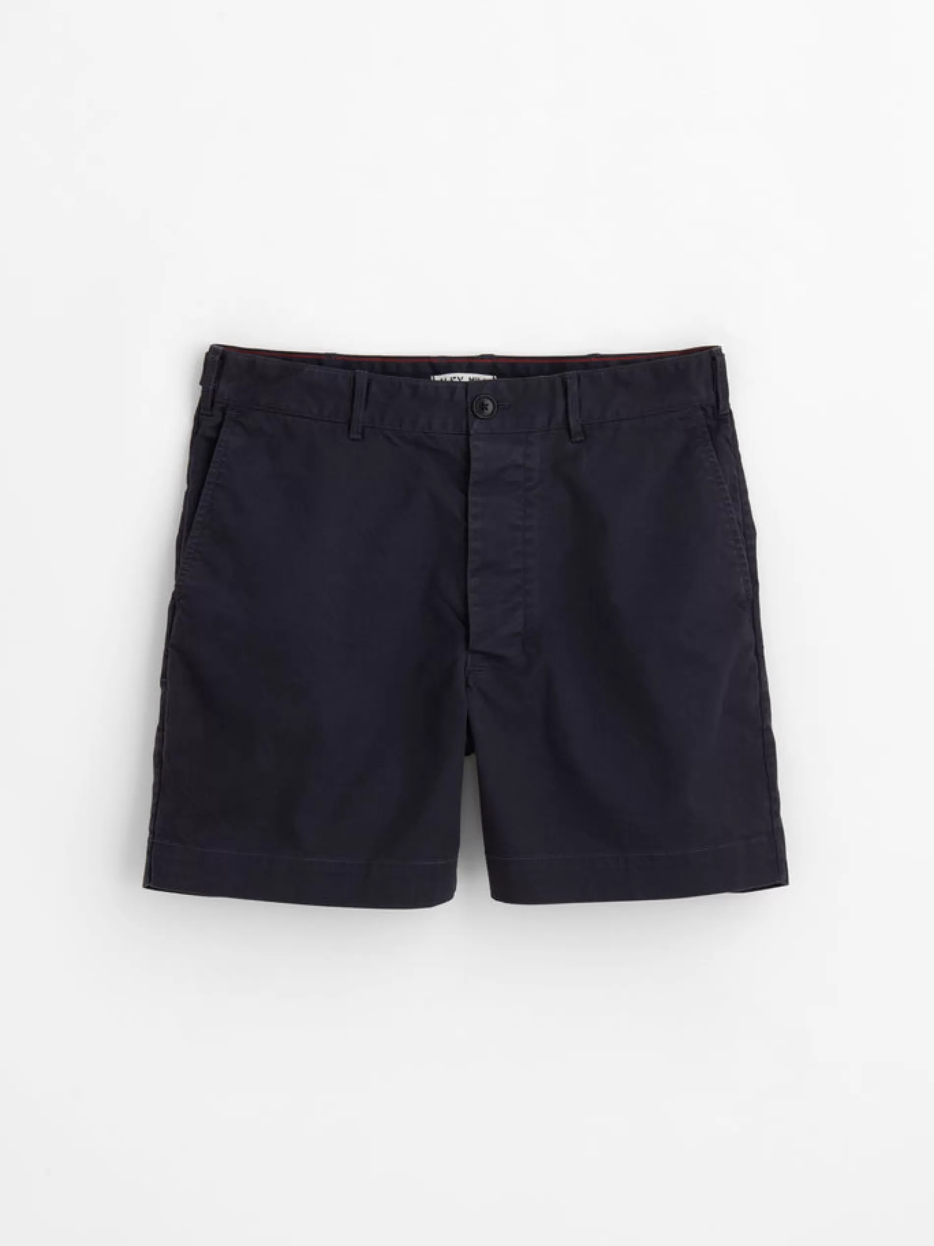 Alex Mill Flat Front Shorts In Chino Dark Navy Store