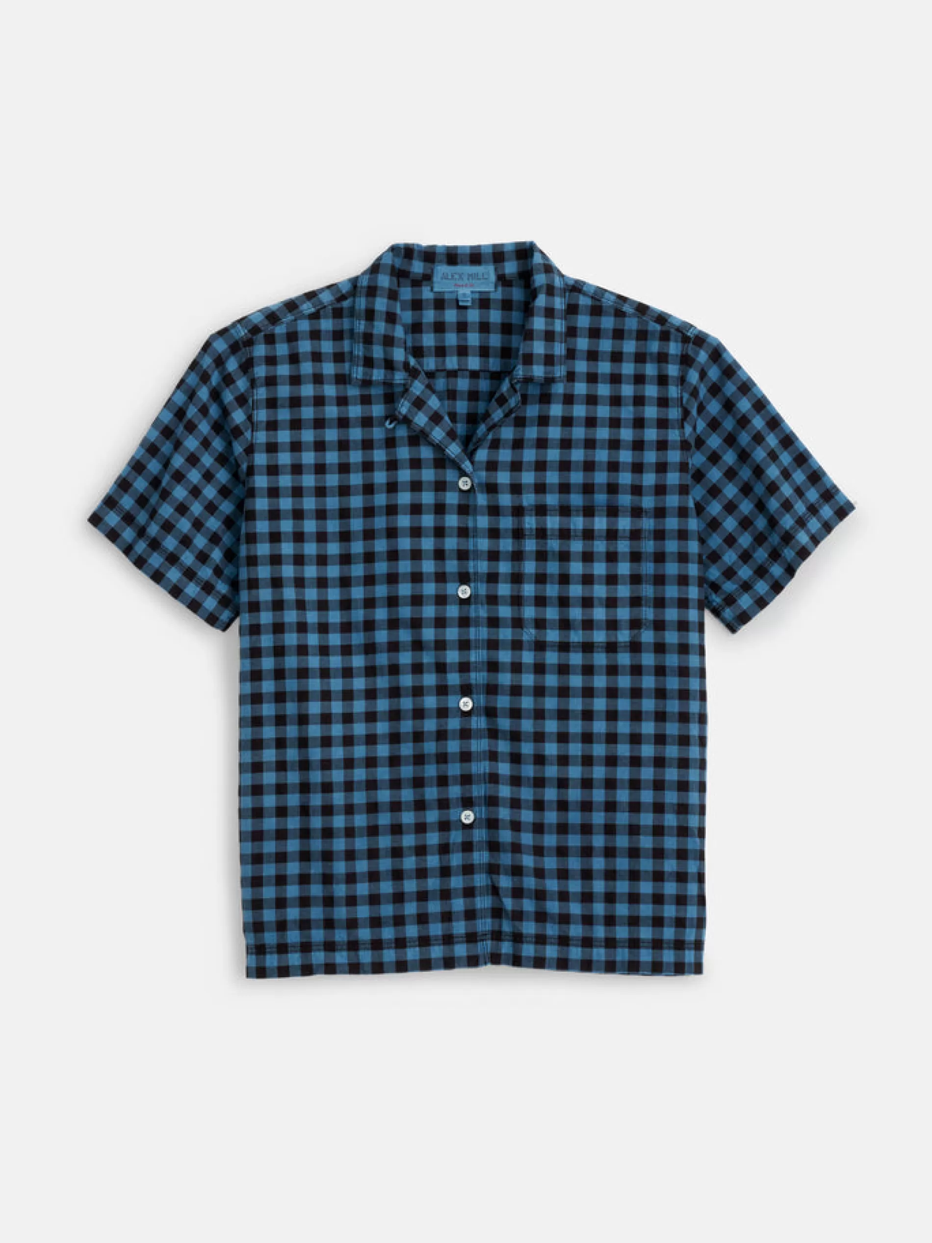 Alex Mill Indigo Dyed Maddie Camp Shirt In Gingham Store