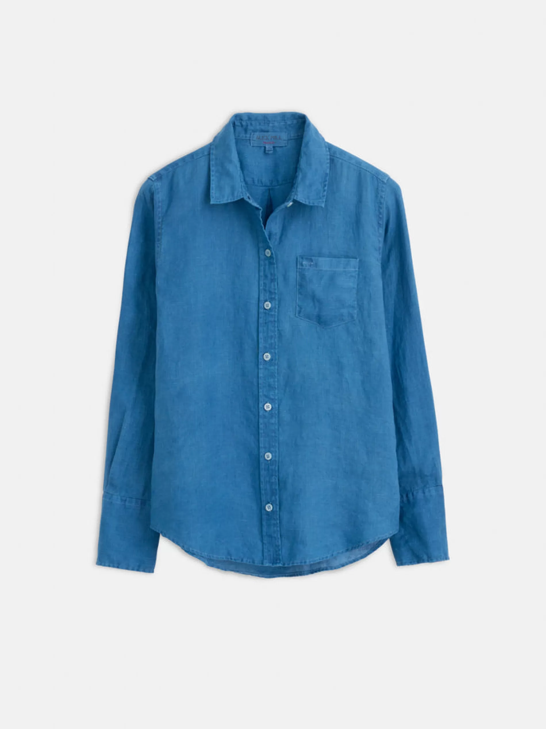 Alex Mill Indigo Dyed Wyatt Shirt In Linen Outlet