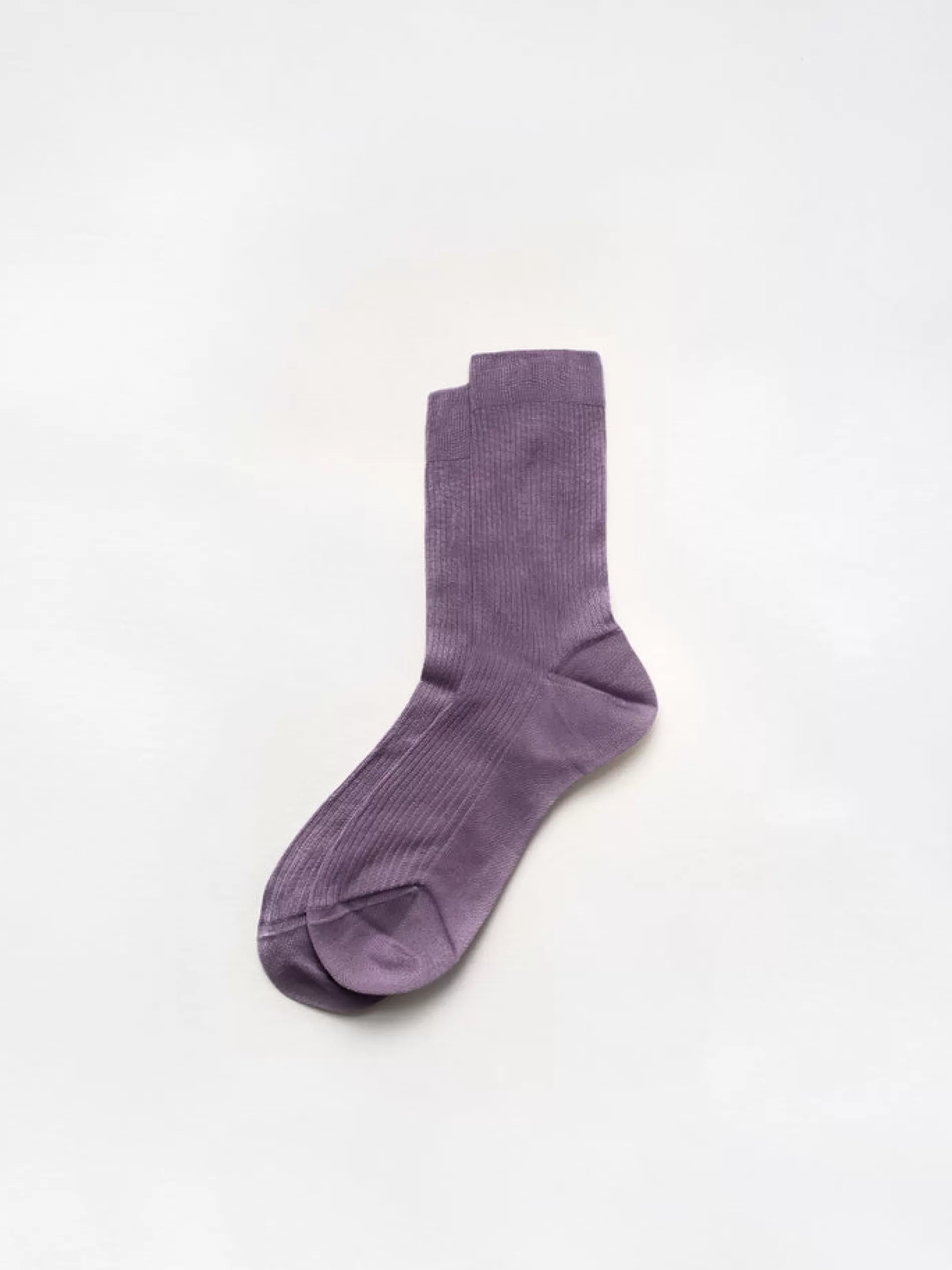 Alex Mill Maria La Rosa One Ribbed Socks Burnt Melange Store