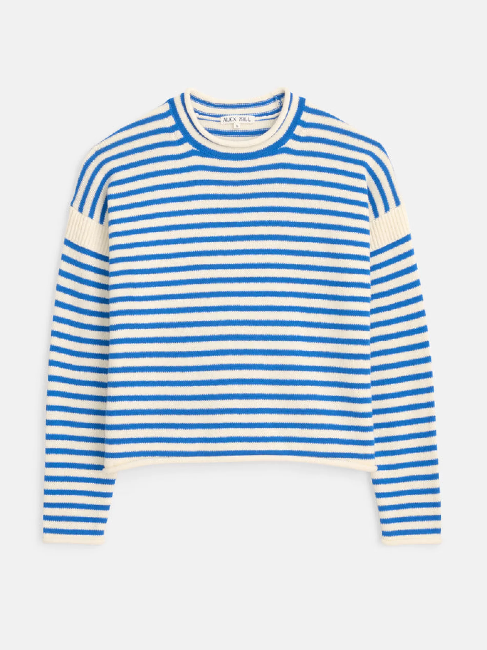 Alex Mill Mariner Roll Neck In Stripe Cotton Discount