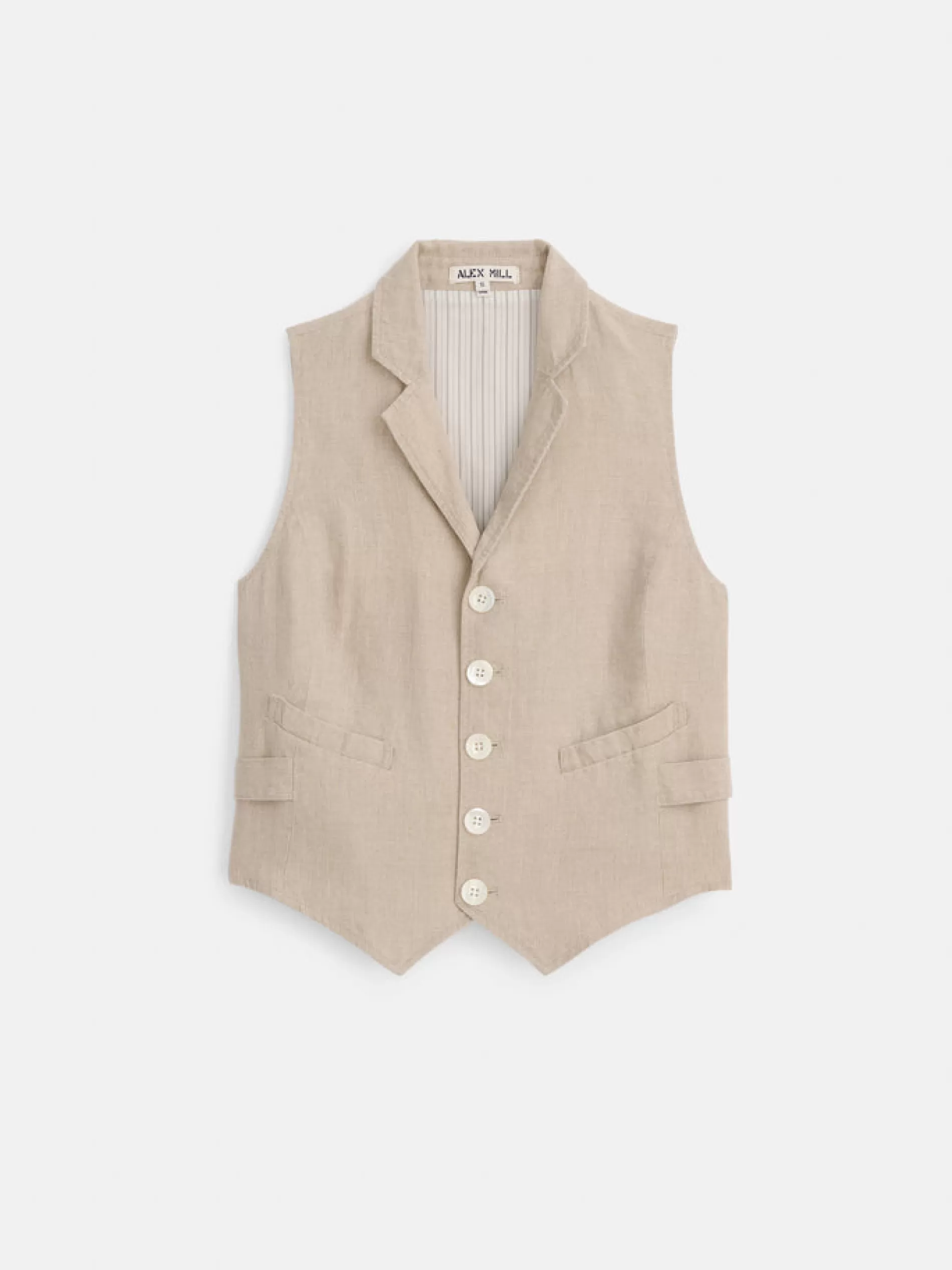 Alex Mill Mathilde Vest In Flax Store