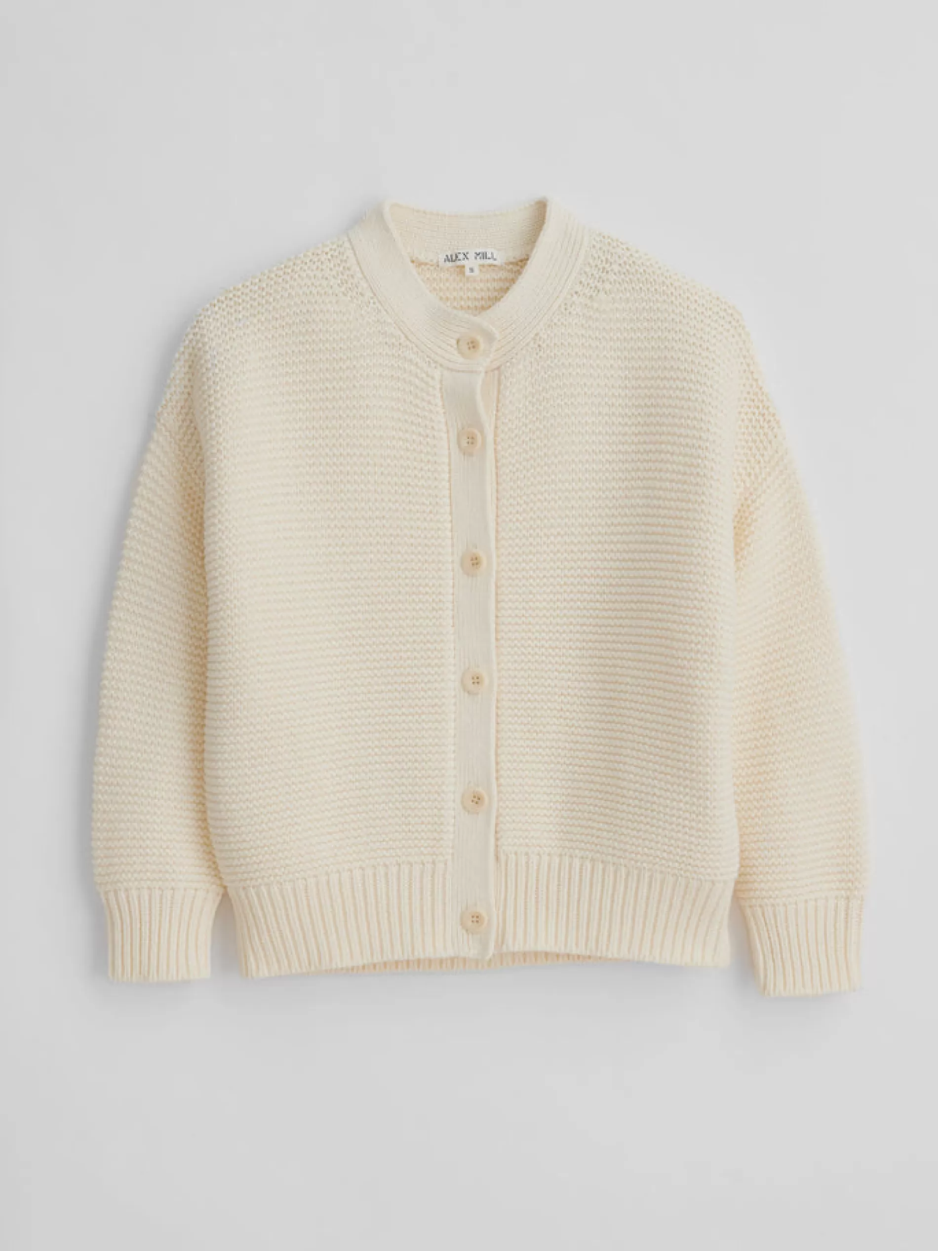 Alex Mill Nico Cardigan In Cotton Ivory Best