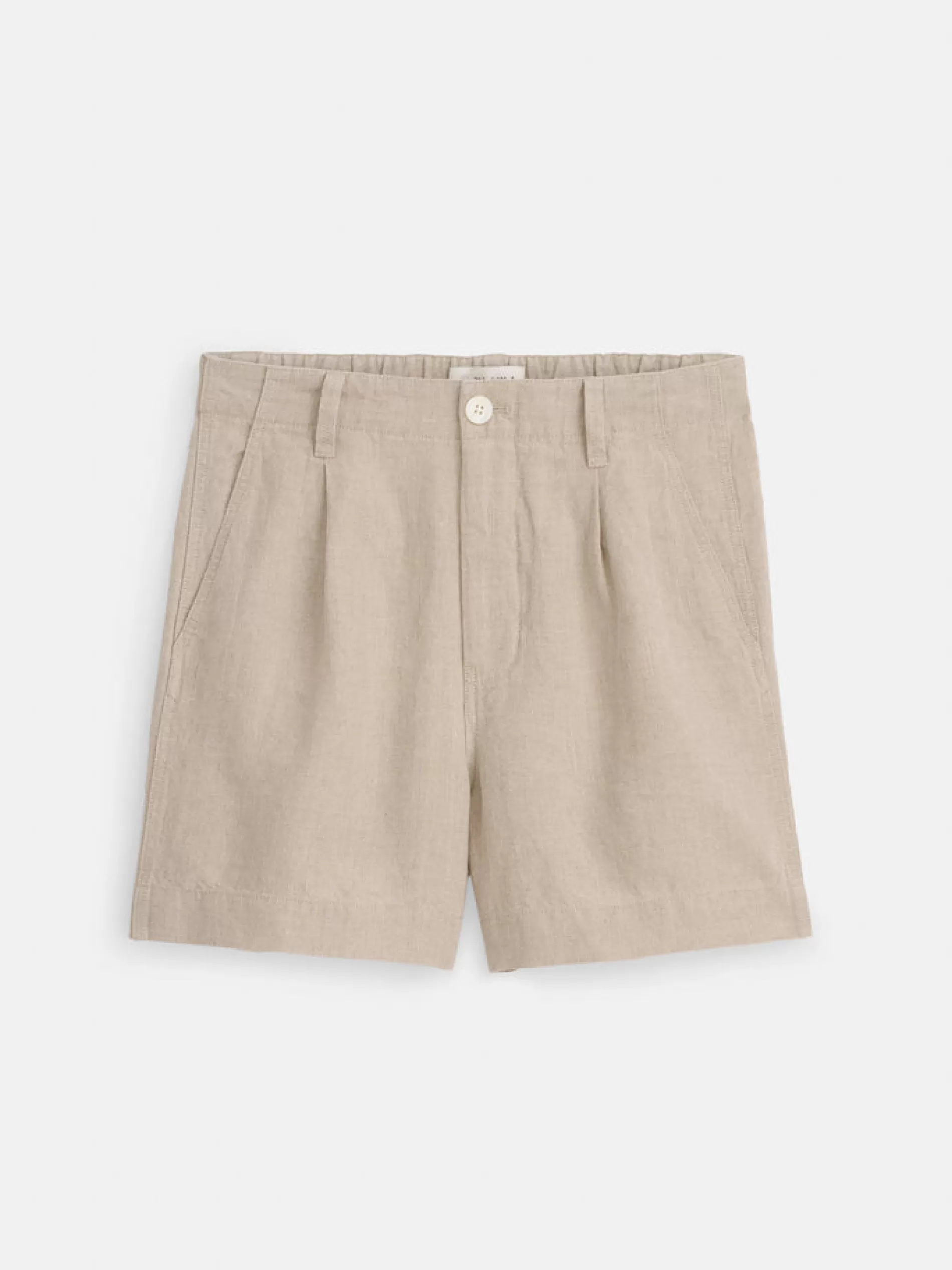 Alex Mill Pleated Pull On Shorts In Flax Clearance