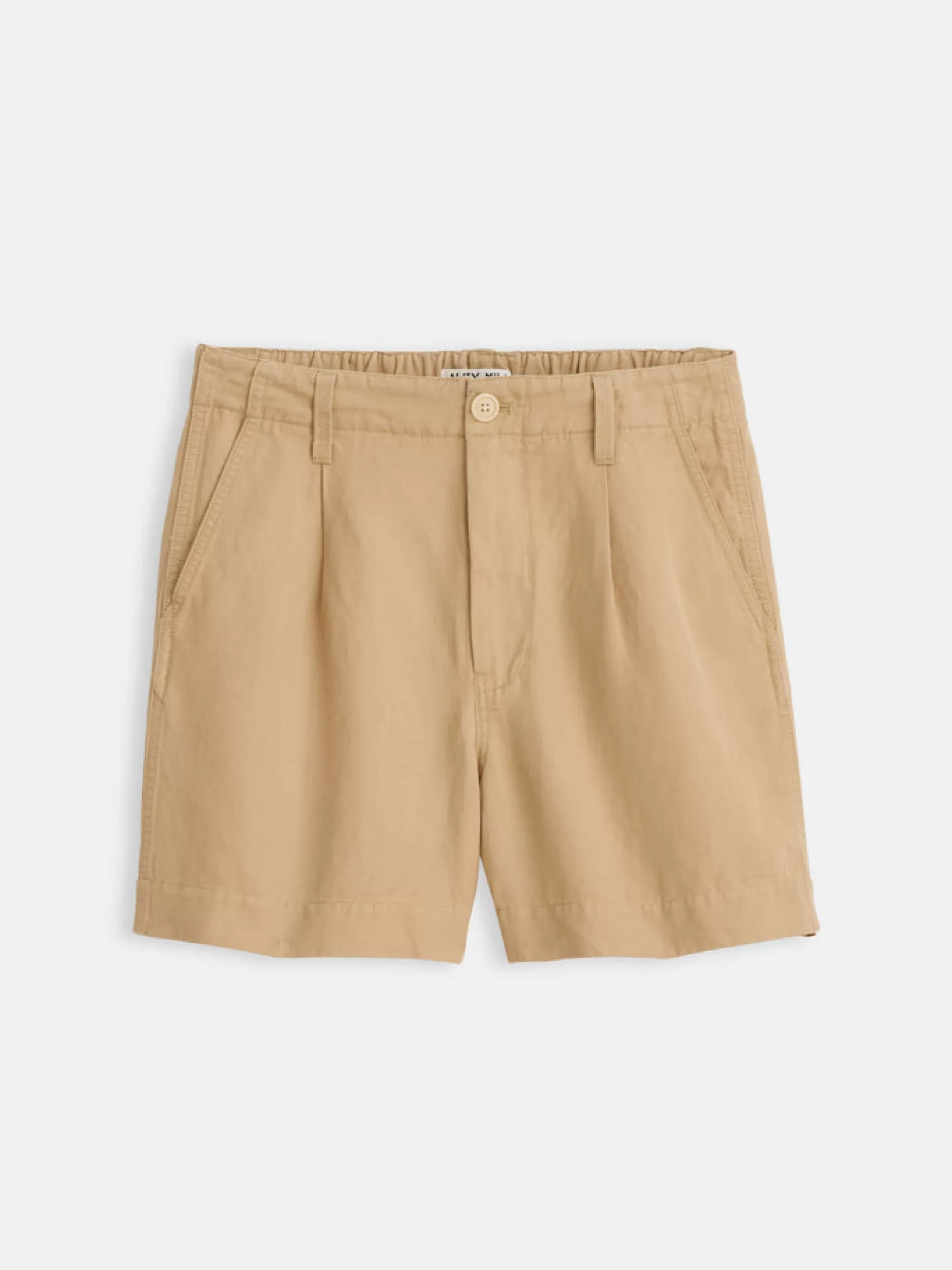 Alex Mill Pleated Shorts In Twill Washed Black Flash Sale