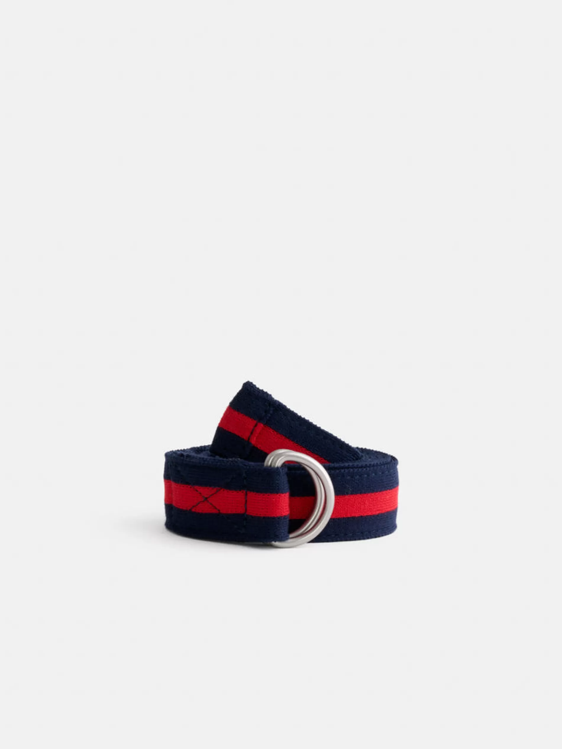 Alex Mill Stripe Web Belt Navy/Red Discount