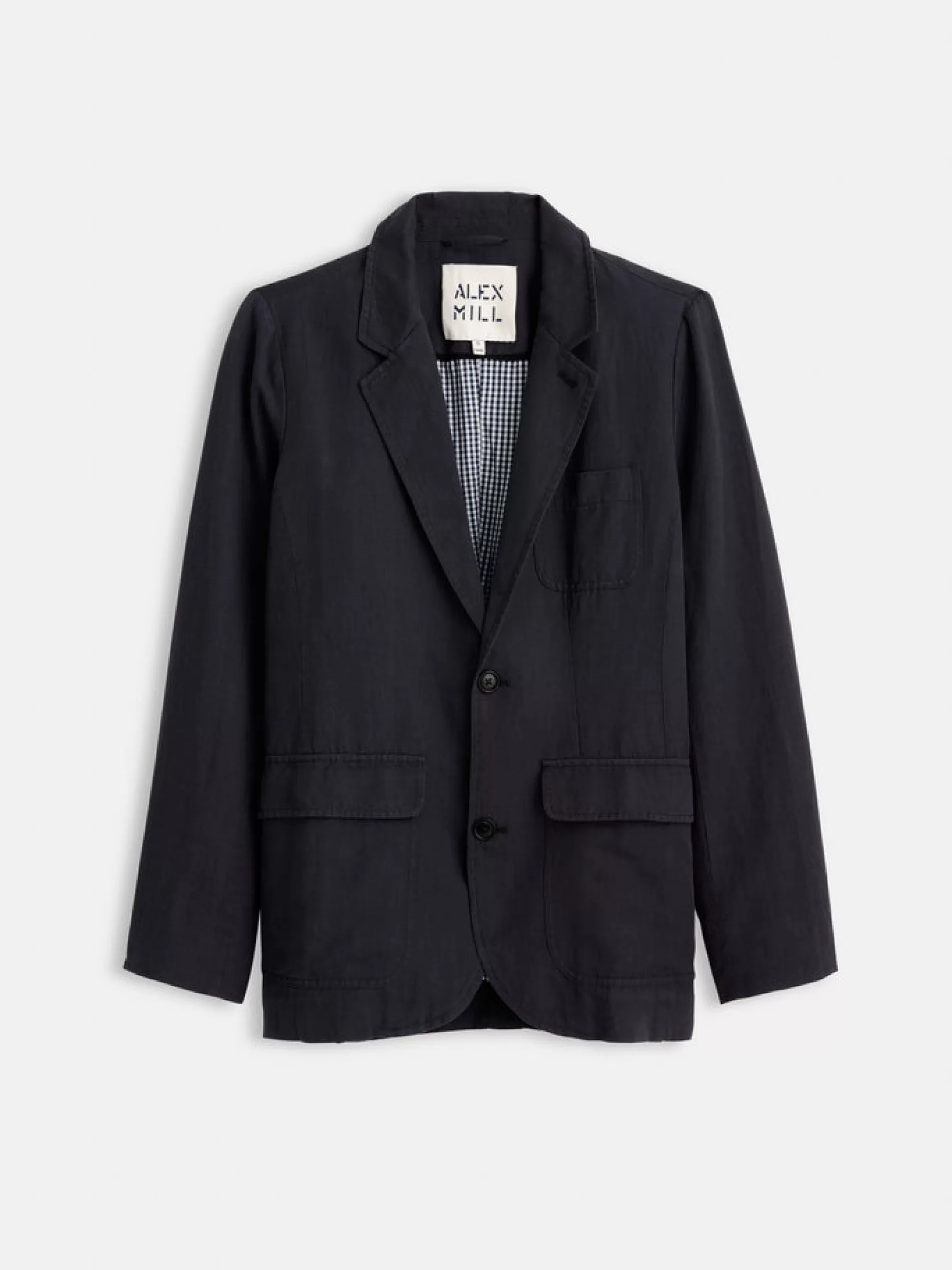 Alex Mill Suitish Blazer In Drapey Twill Washed Black Discount