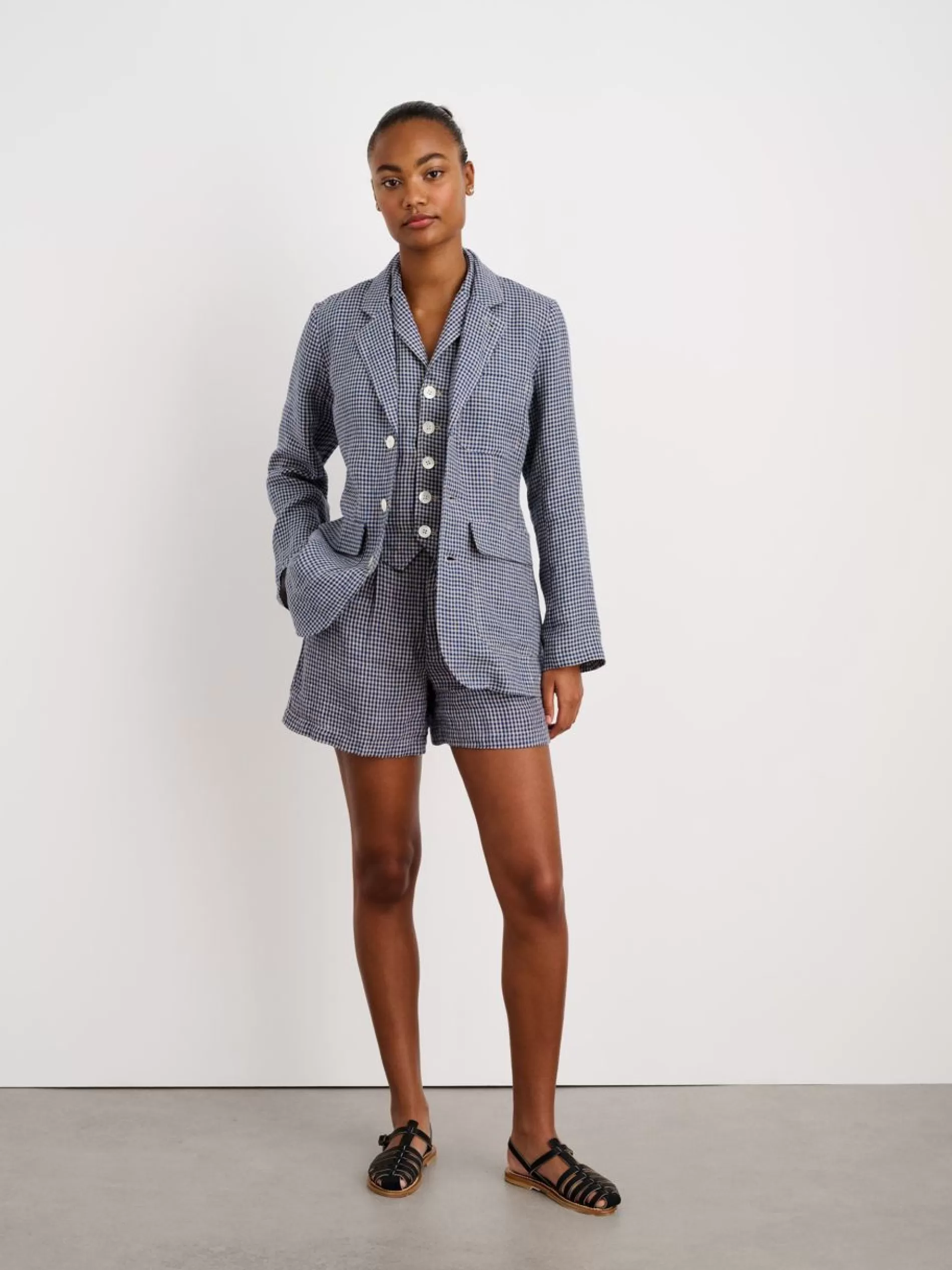 Alex Mill Suit(Ish) Blazer In Mini Gingham Best Sale