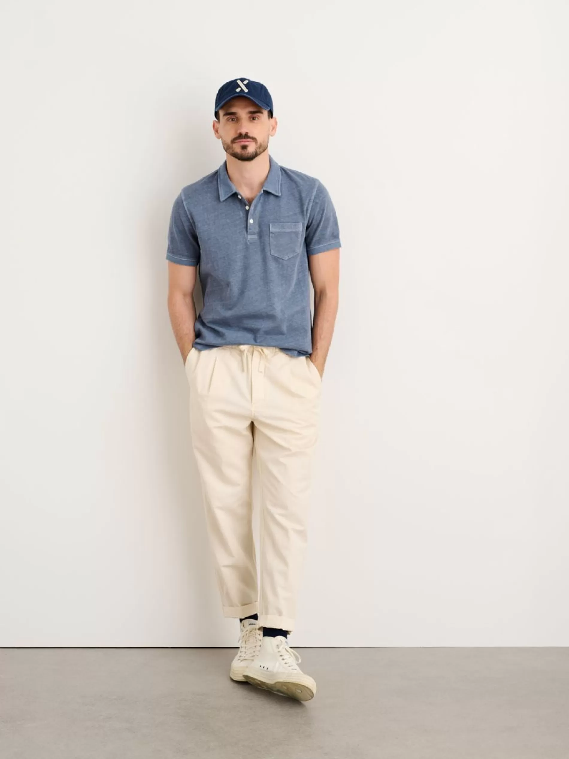 Alex Mill Vintage Wash Polo Off White Shop