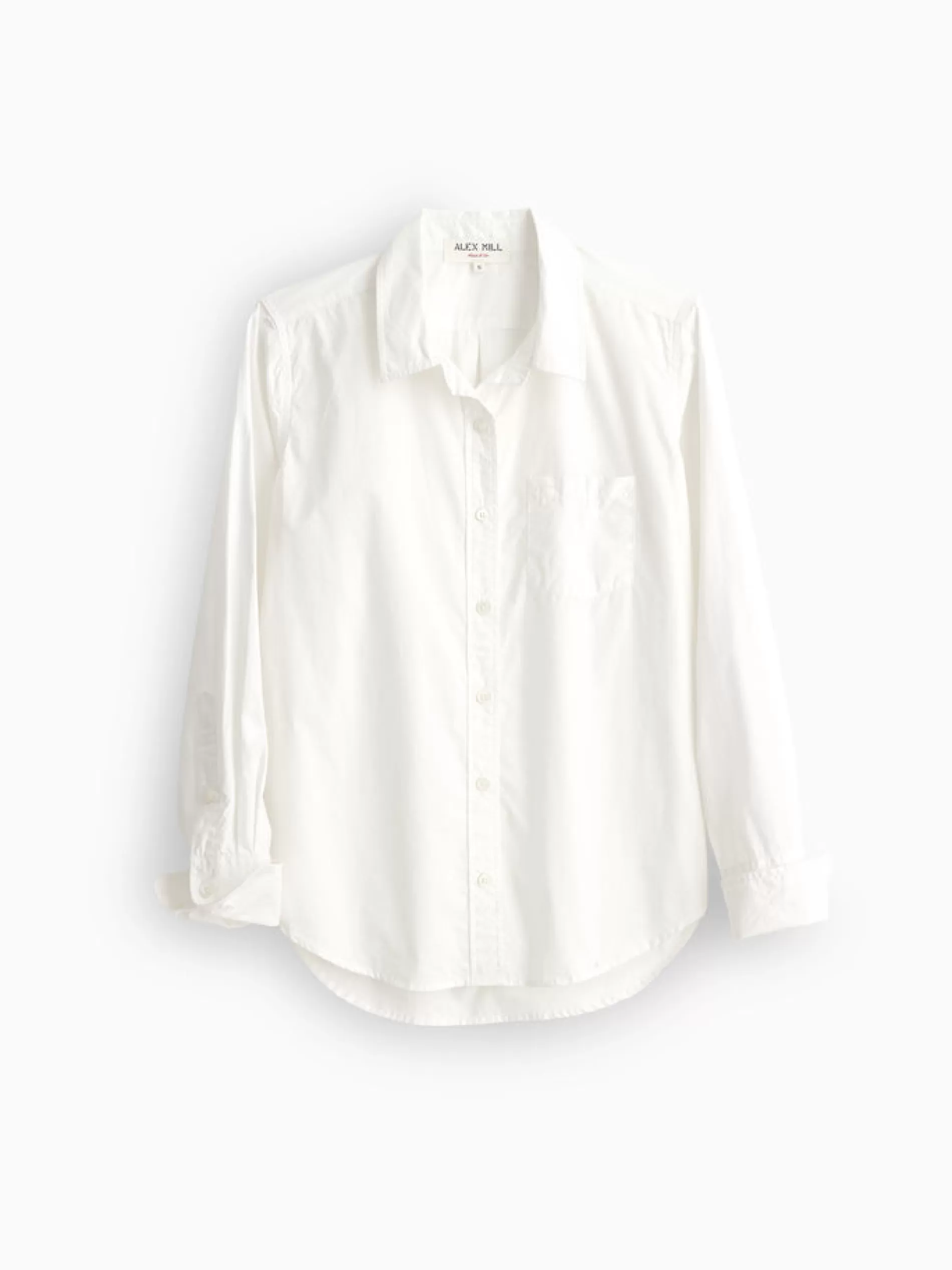 Alex Mill Wyatt Shirt In Solid White Flash Sale